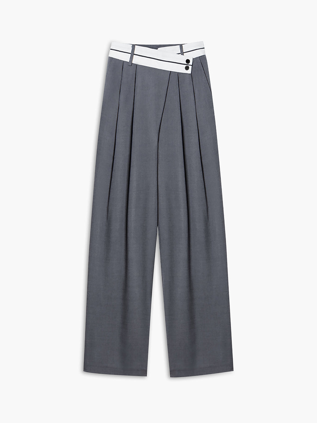 Milou | Asymmetrische wide leg pantalon