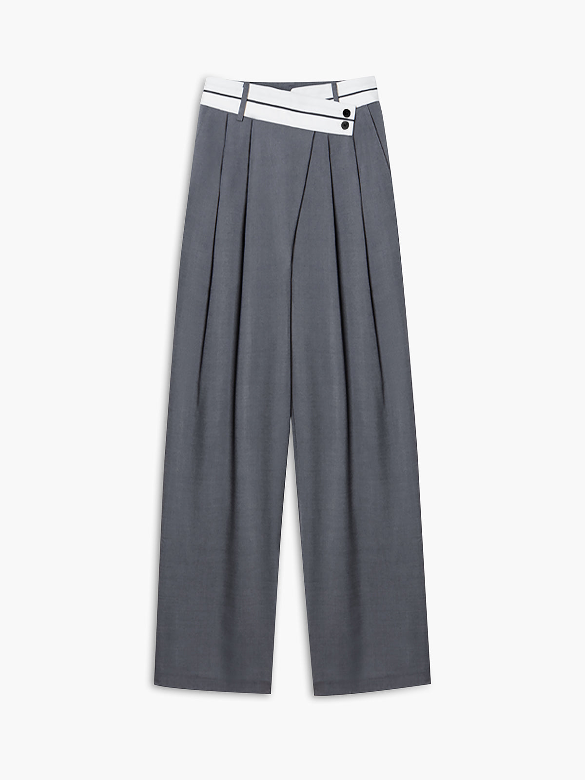 Milou | Asymmetrische wide leg pantalon