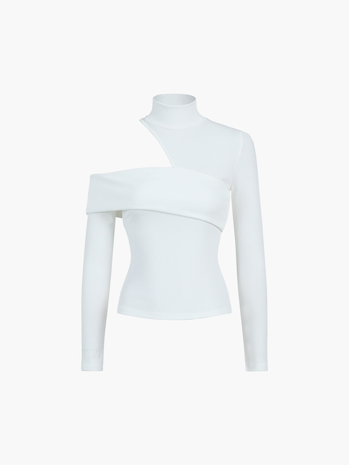 Fenna | Geribd topje met cut-out detail