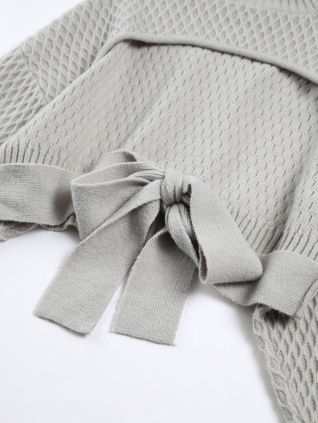 Suze | Mock neck trui met strik in de rug