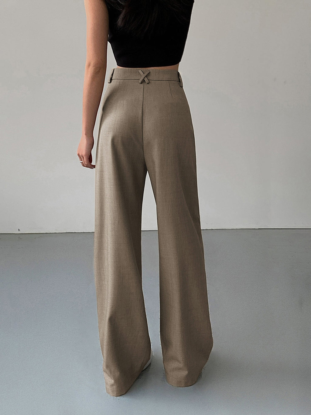 Divine | Geplooide wide leg pantalon