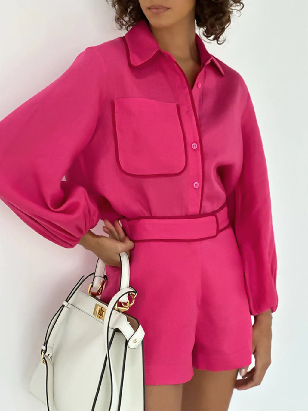 Lorena | 2-Delige Linnen Set met Short en Top