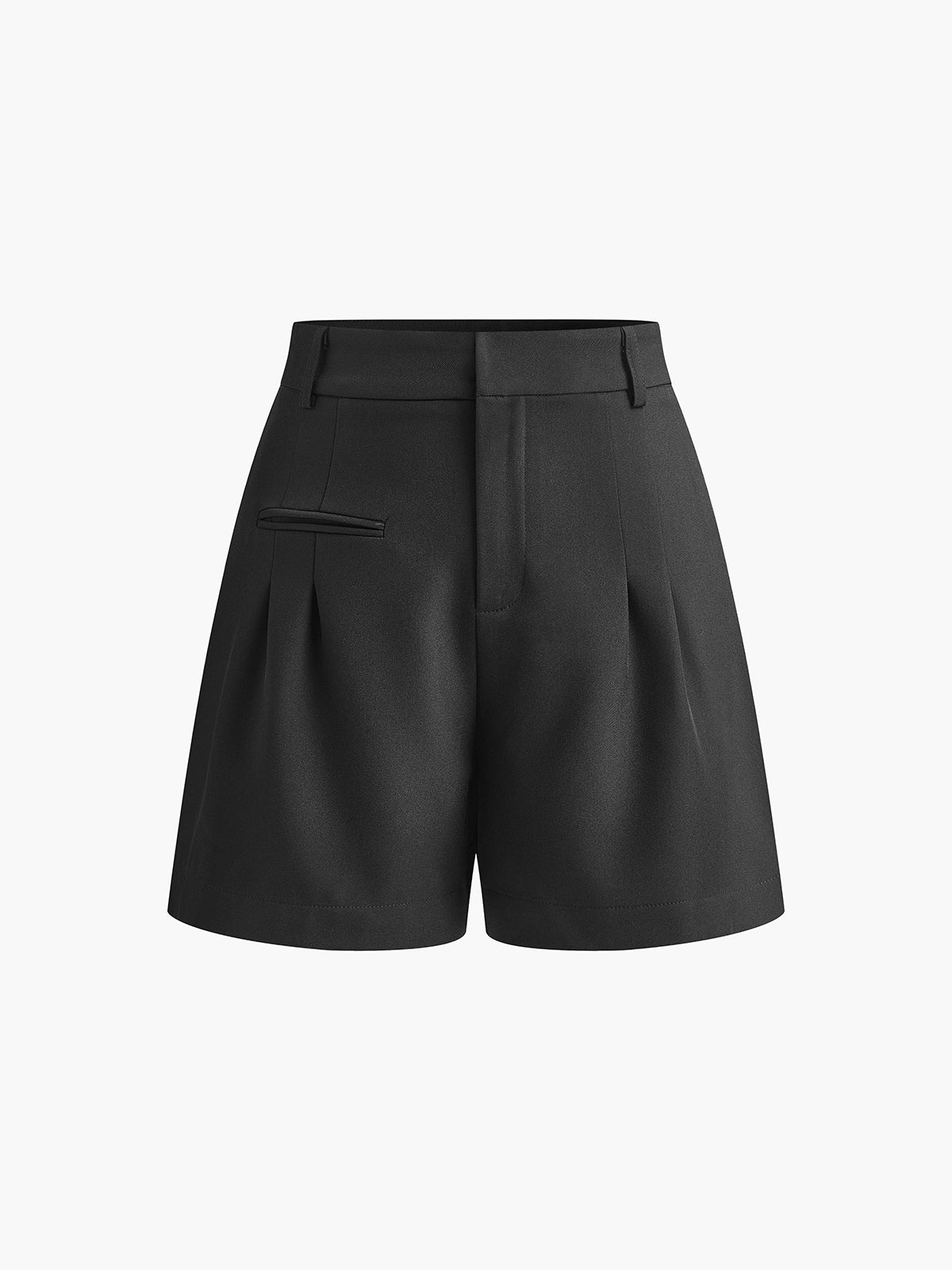 Marieke | High-waist short met plooidetails