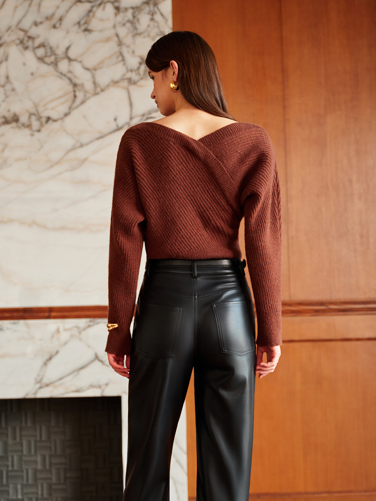 Belle Couture | Asymmetrische criss-cross trui