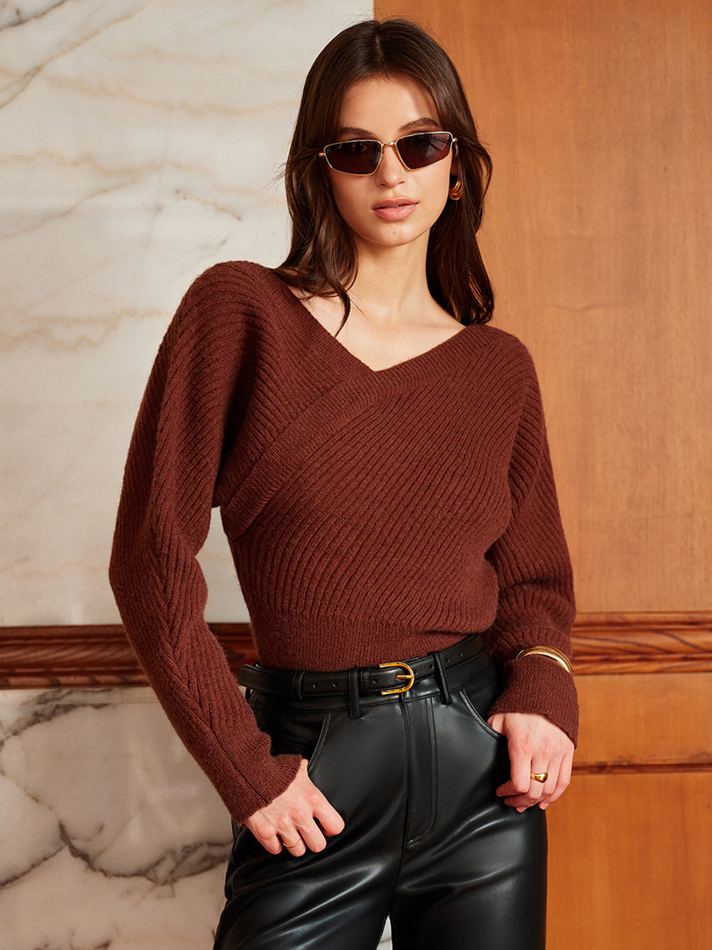 Belle Couture | Asymmetrische criss-cross trui