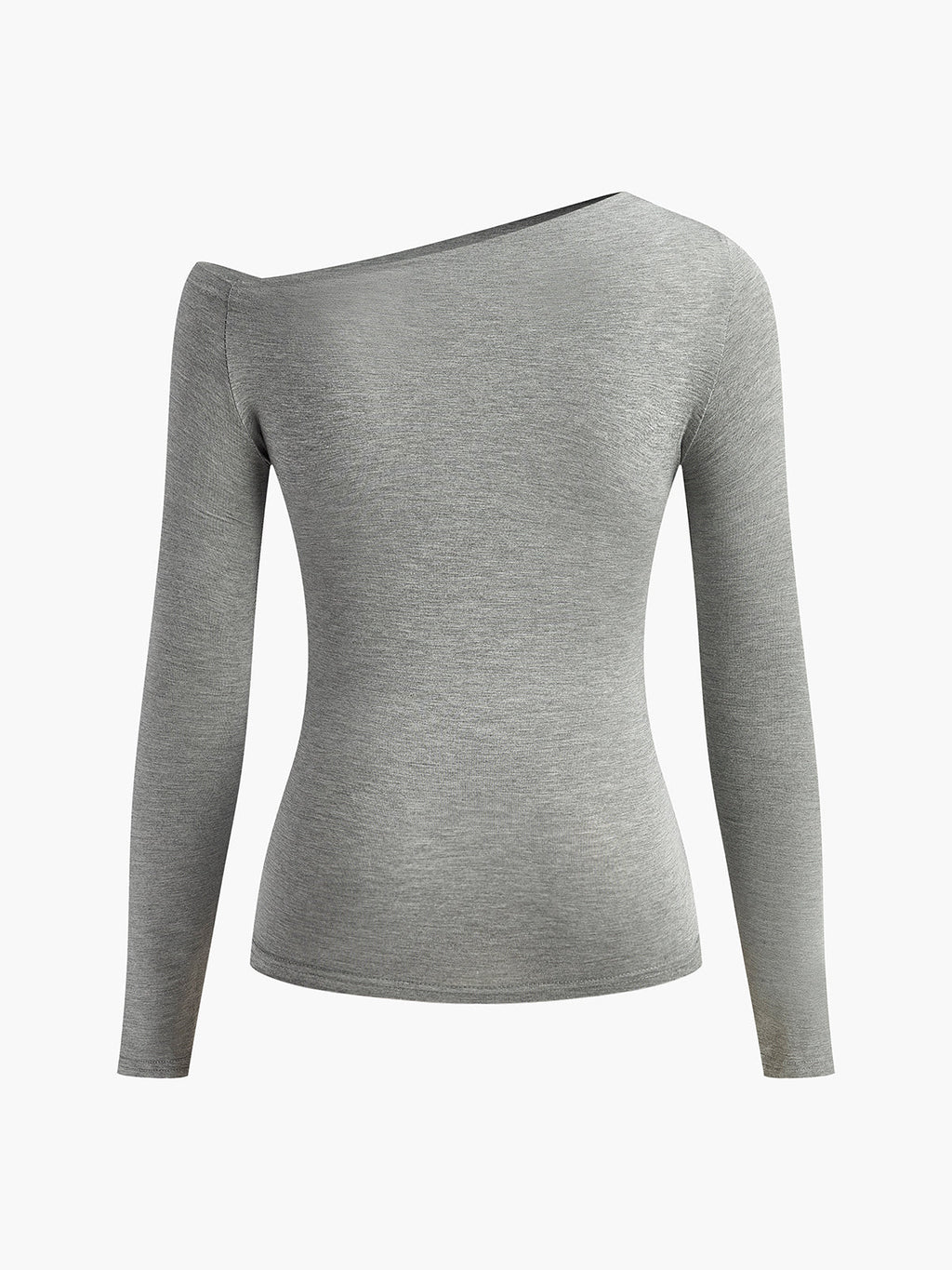 Belle Couture | Asymmetrisch T-shirt met geplooide mouwen