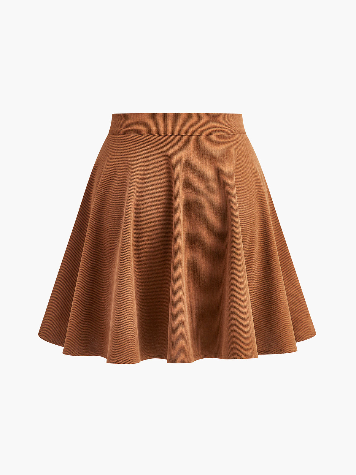 Lina | Uitlopende dames corduroy rok met knoopsluiting