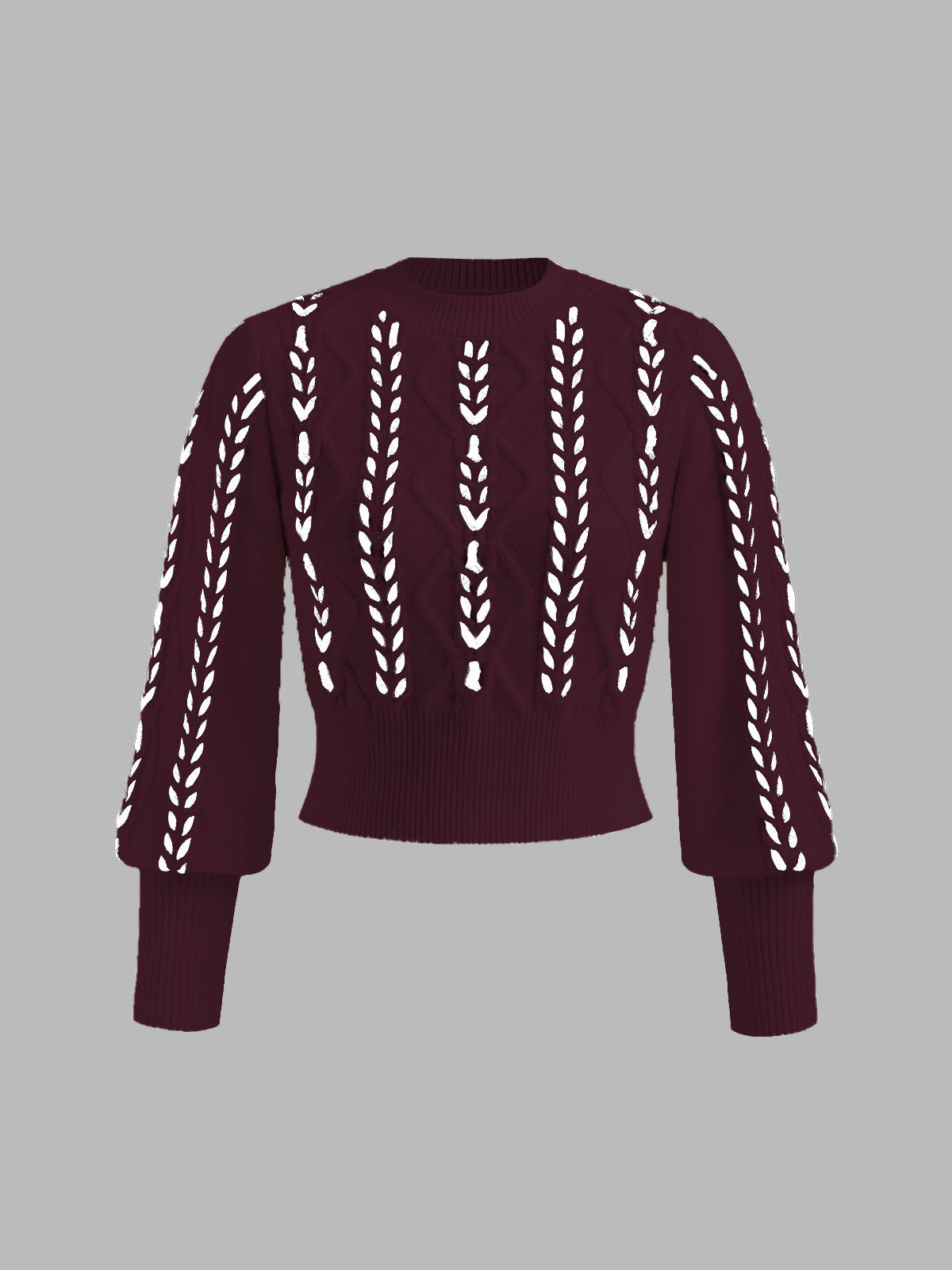 Noa | Cinched Trui met Contrasterende Bies