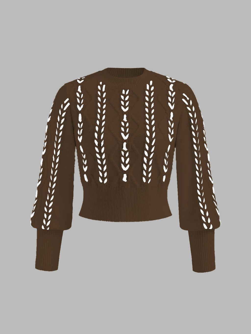 Noa | Cinched Trui met Contrasterende Bies