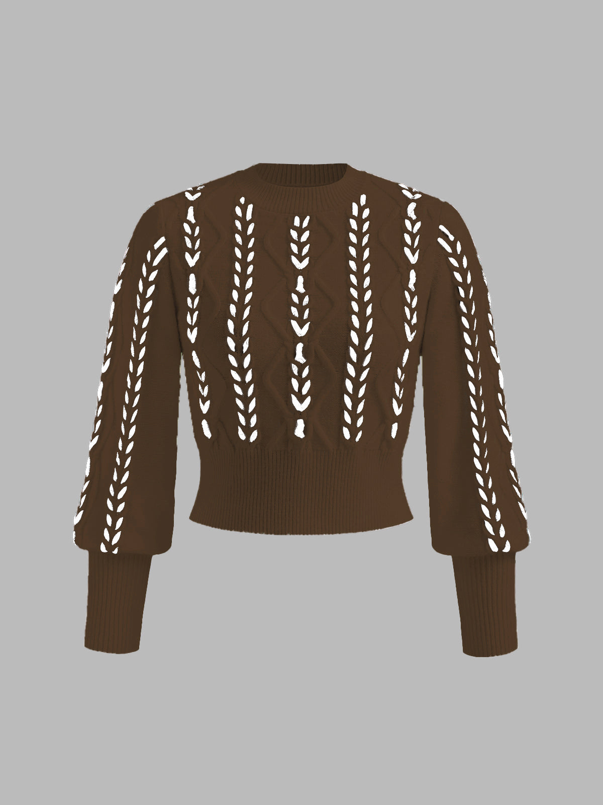 Noa | Cinched Trui met Contrasterende Bies