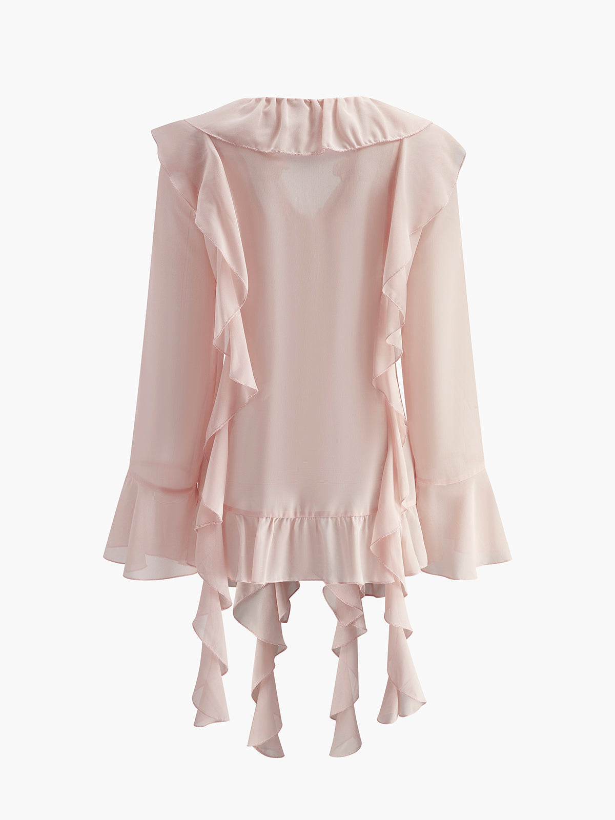 Amélie | Sheer Blouse met Ruches