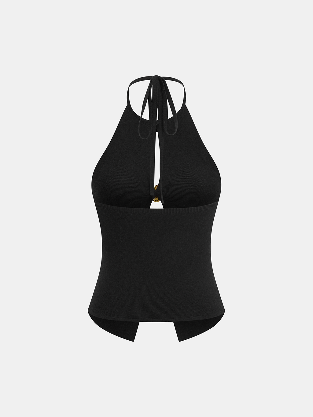 Fé | Gehaakte cut out halter top