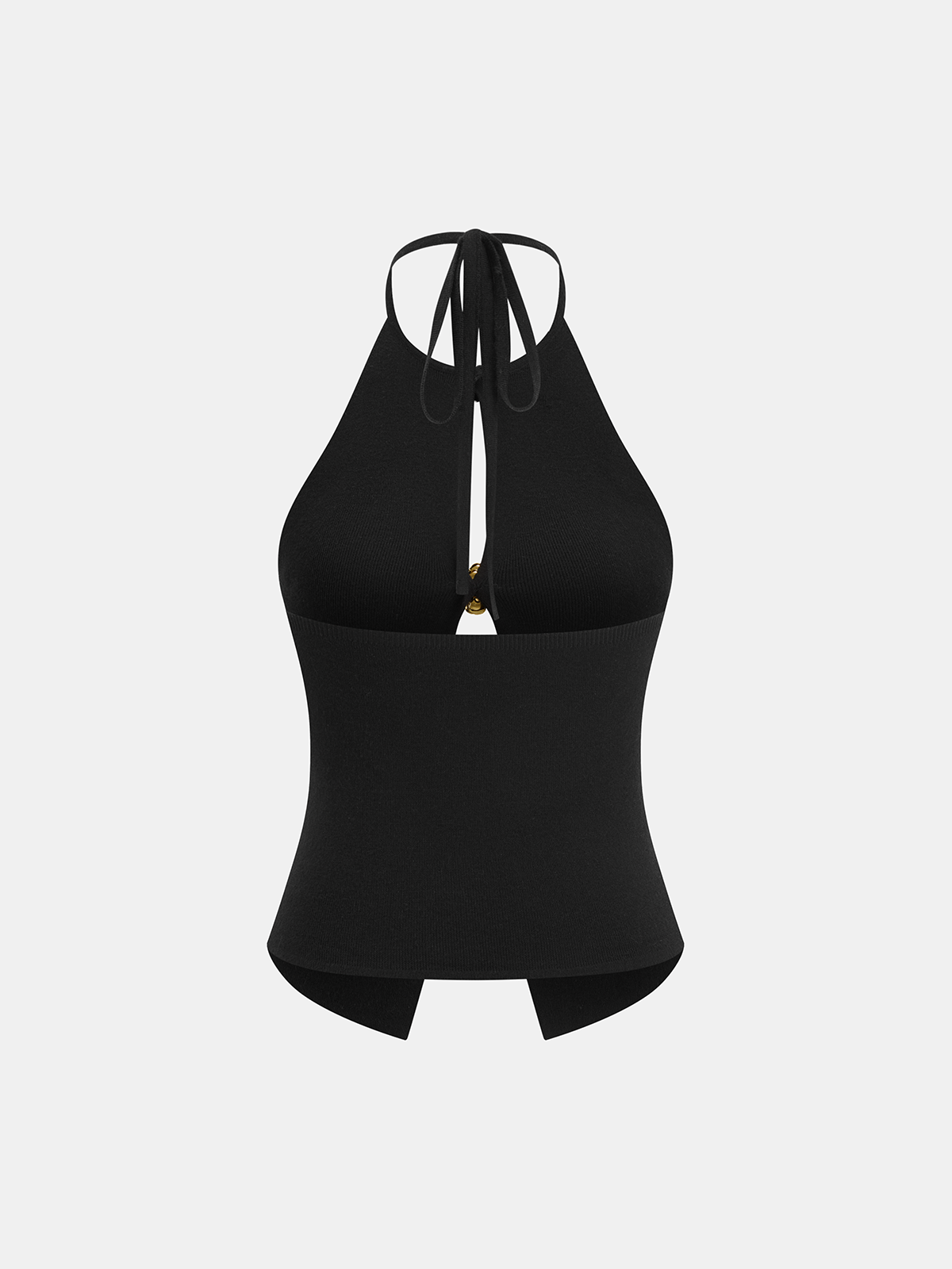 Fé | Gehaakte cut out halter top