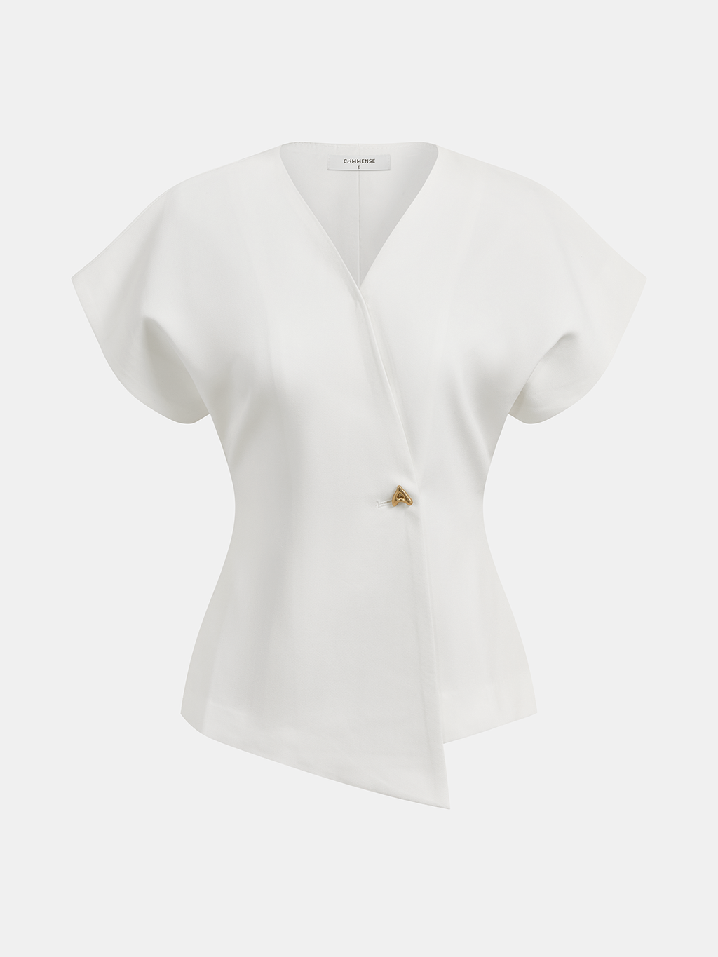 Tamsin | V-Hals Blouse met Knopen