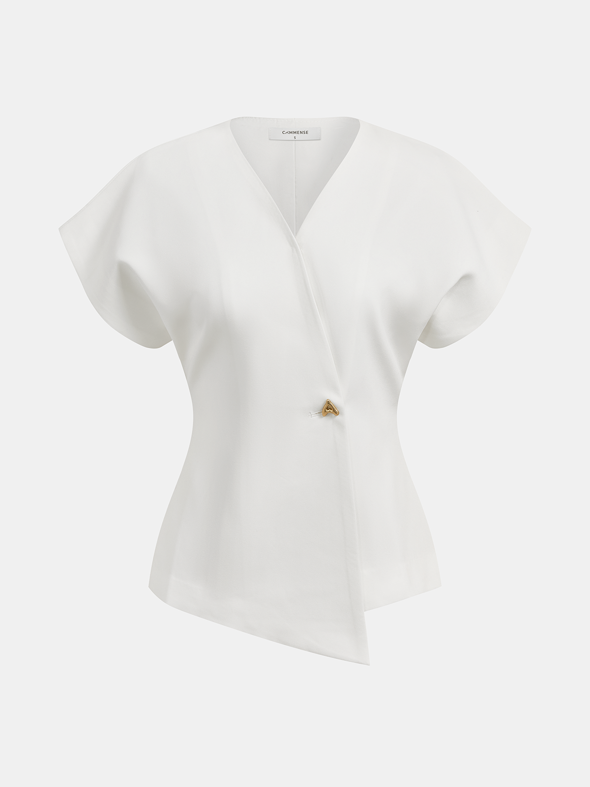 Tamsin | V-Hals Blouse met Knopen