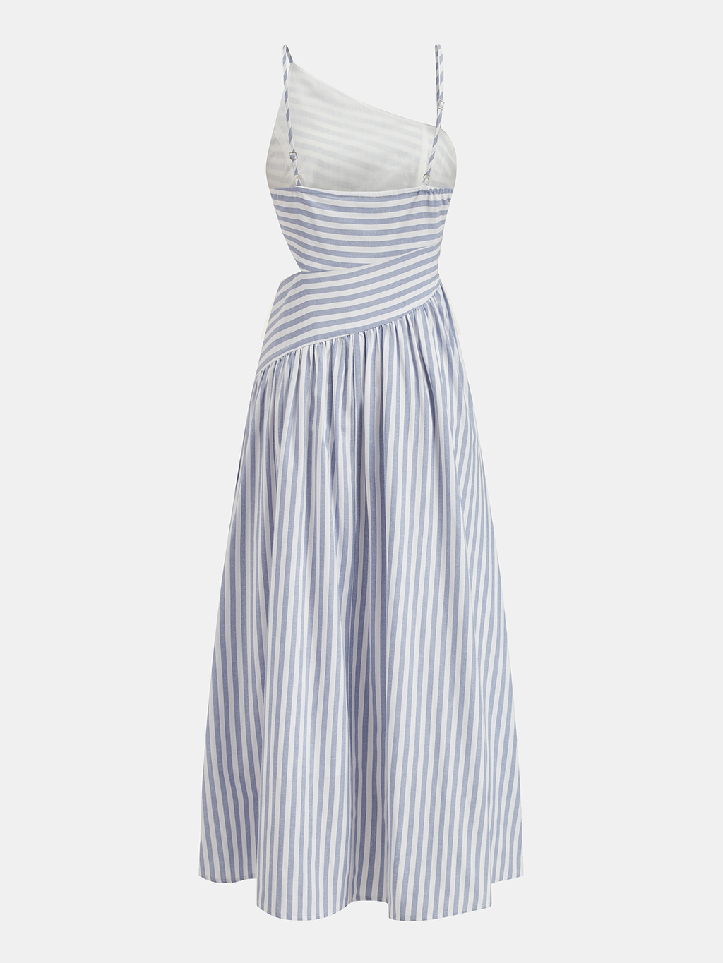 Ghiz | Gestreepte maxi jurk met cut out