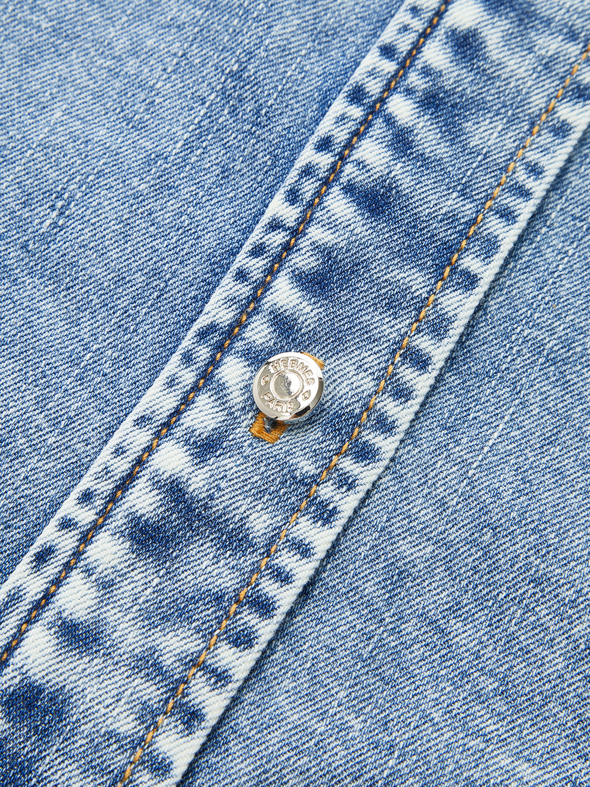 Teddy | Denim shirt met strikdetail