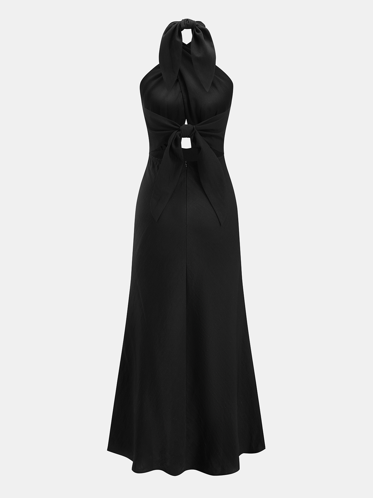 Karlijn | Linnen halter maxi jurk met cut-out