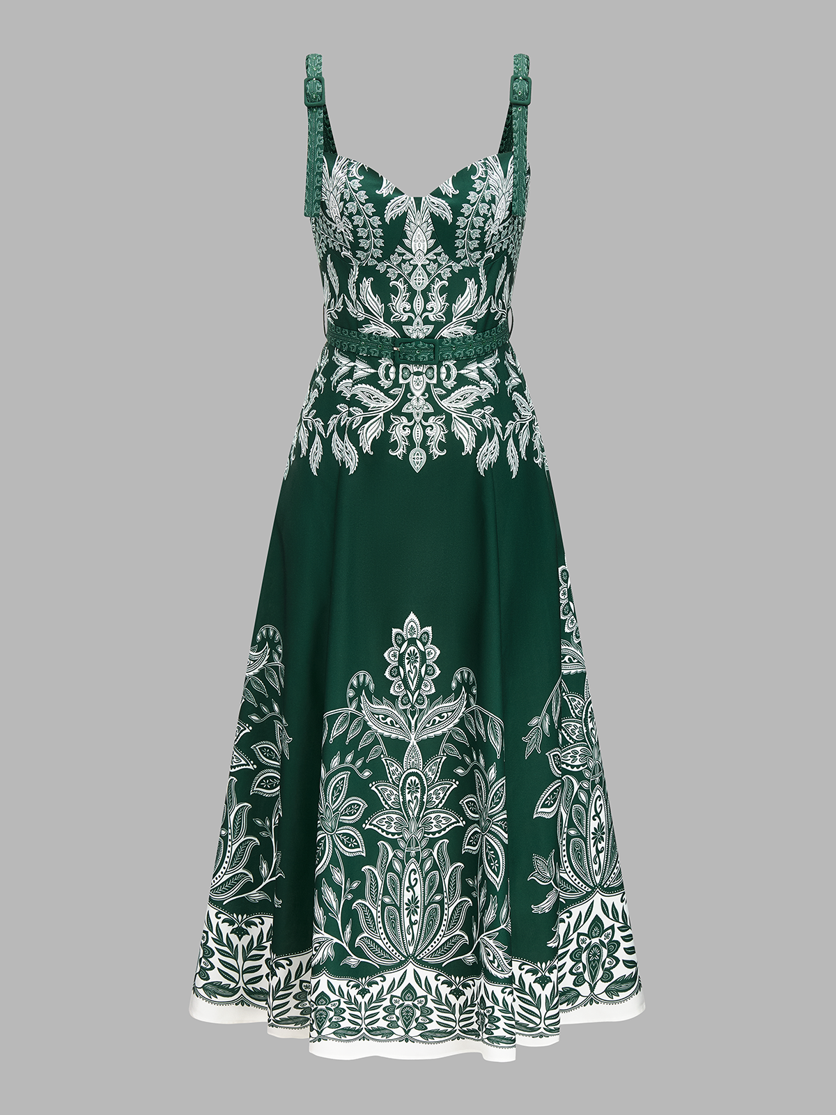 Micky | Baroque Maxi jurk met sierprint