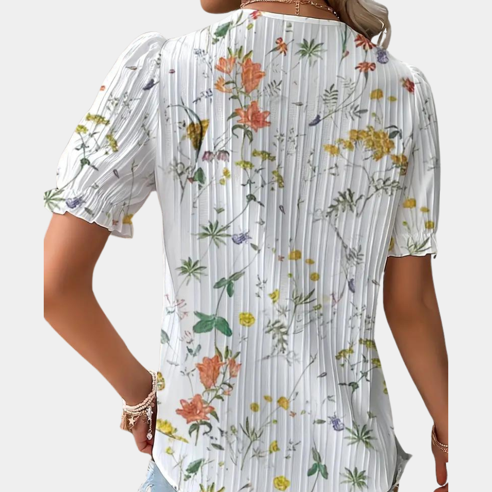 Bianca | Zomerse Blouse met Bloemenprint