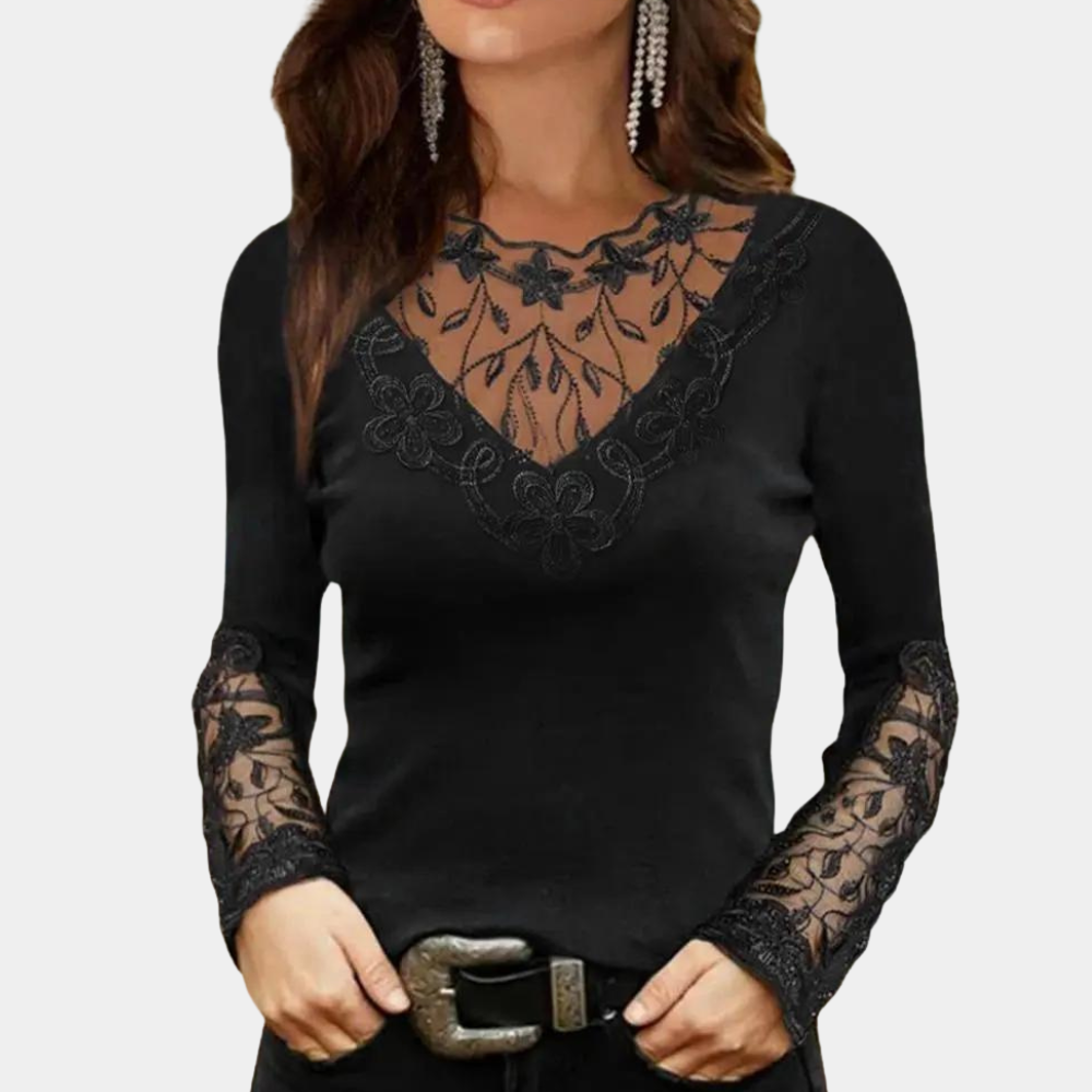 Amber | Elegante Top met Kant