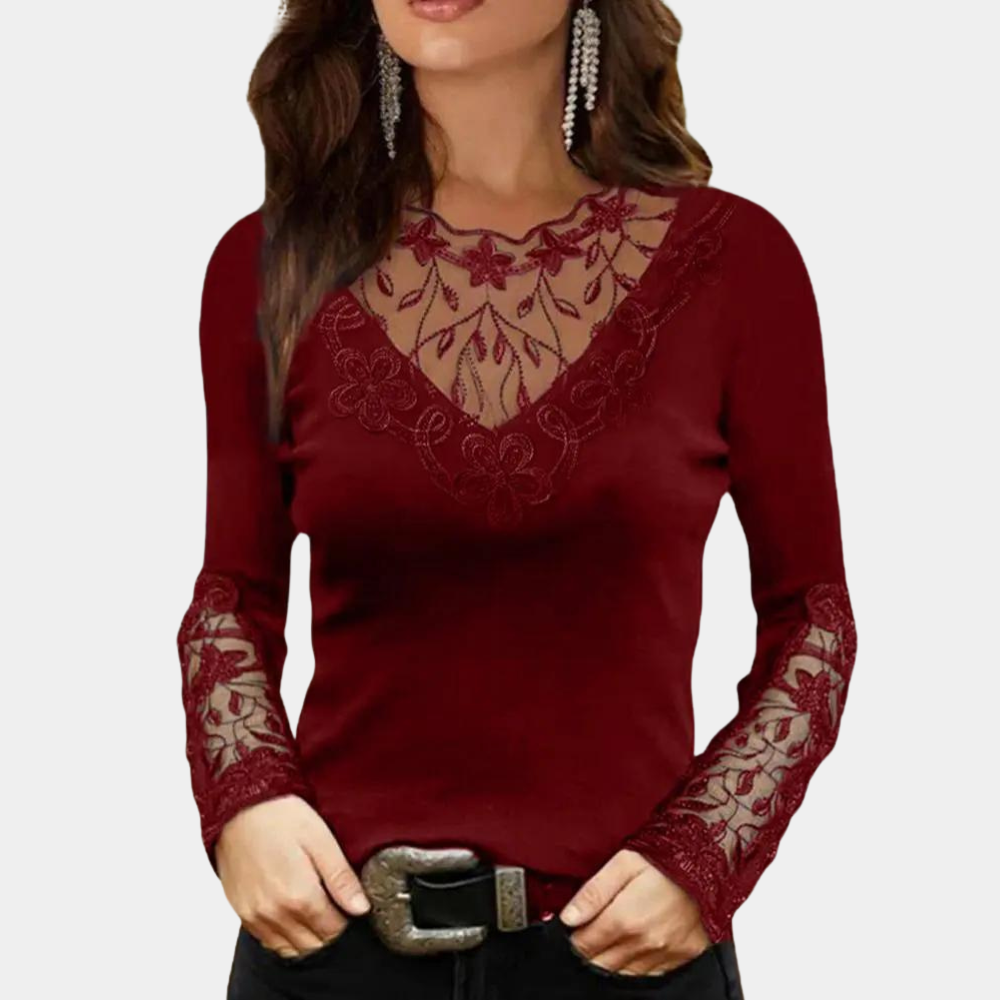 Amber | Elegante Top met Kant