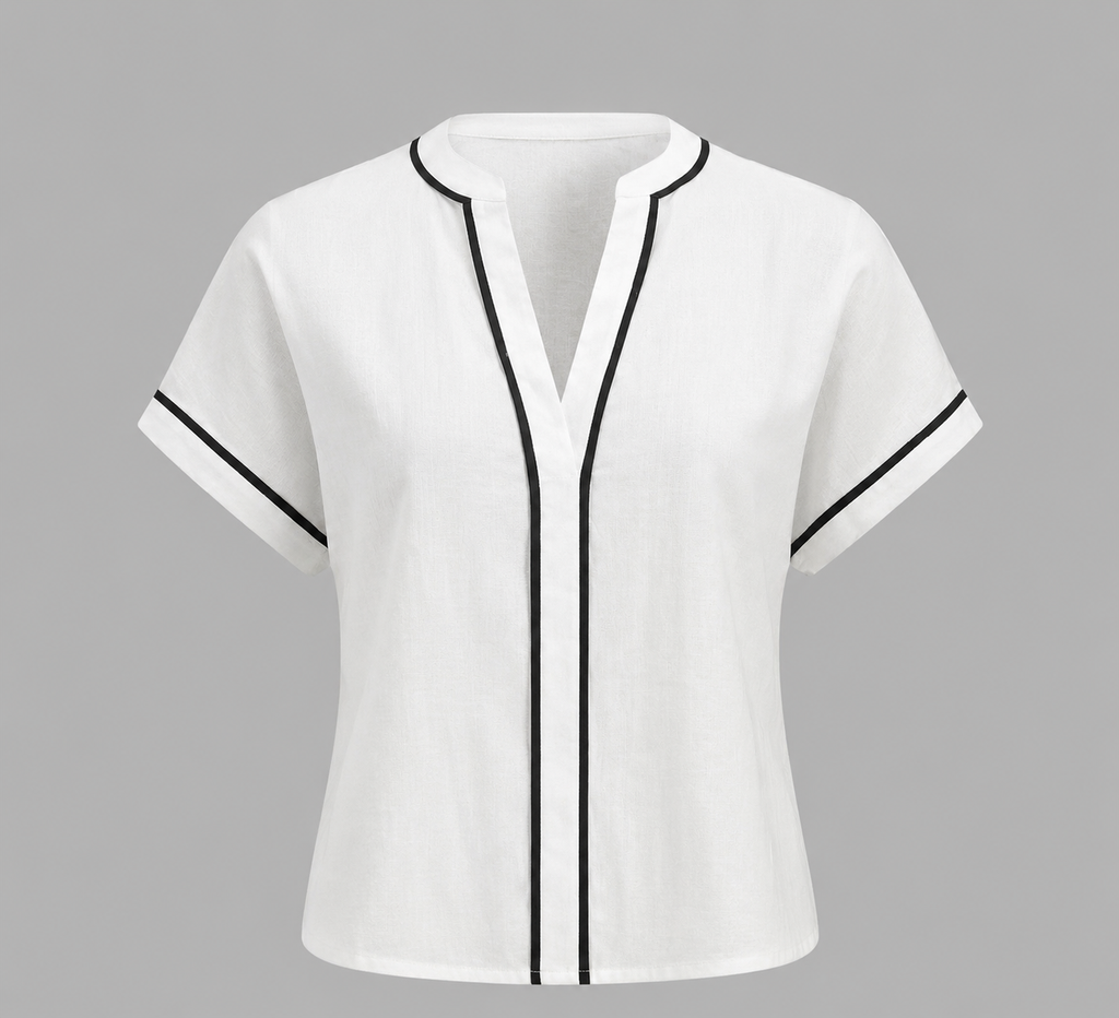 Elis | Tweedelige katoenen set met blouse en short