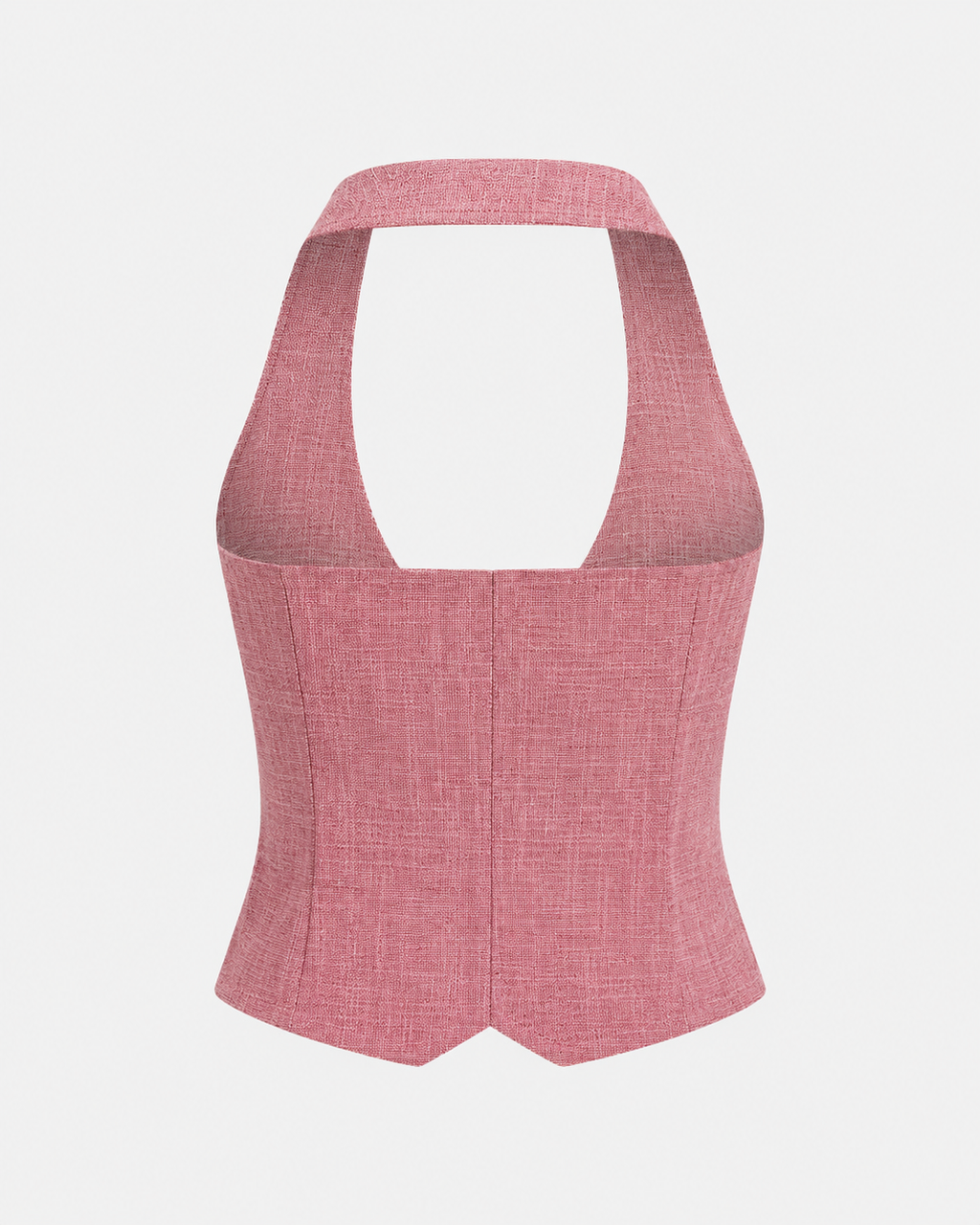 Violet | Tweedelige set met halter gilet en wide leg pantalon