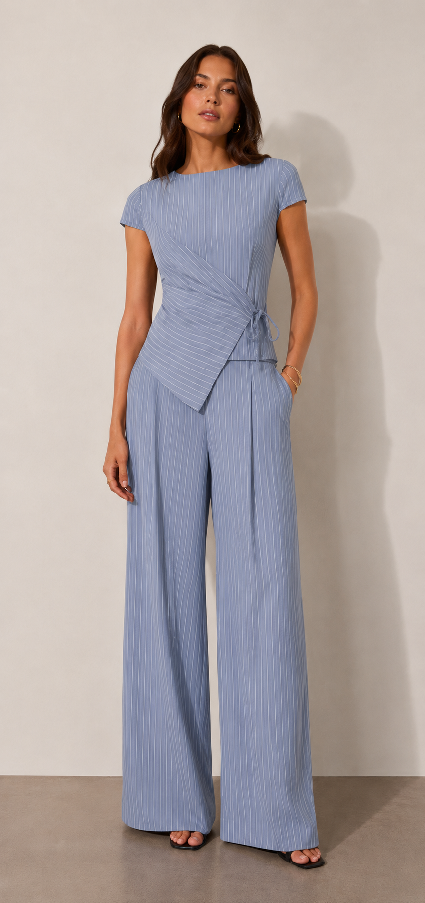 Elsie | Gestreepte pantalon set