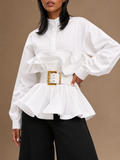 Carmen | Blouse met tailleceintuur