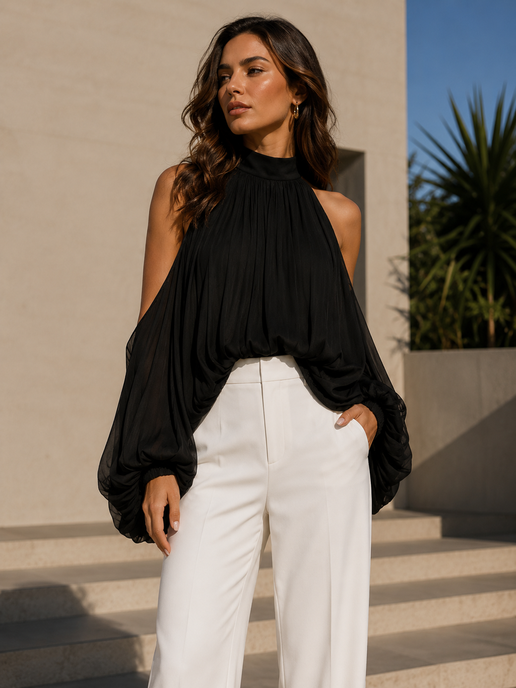 Lauren | Blouse met open schouders