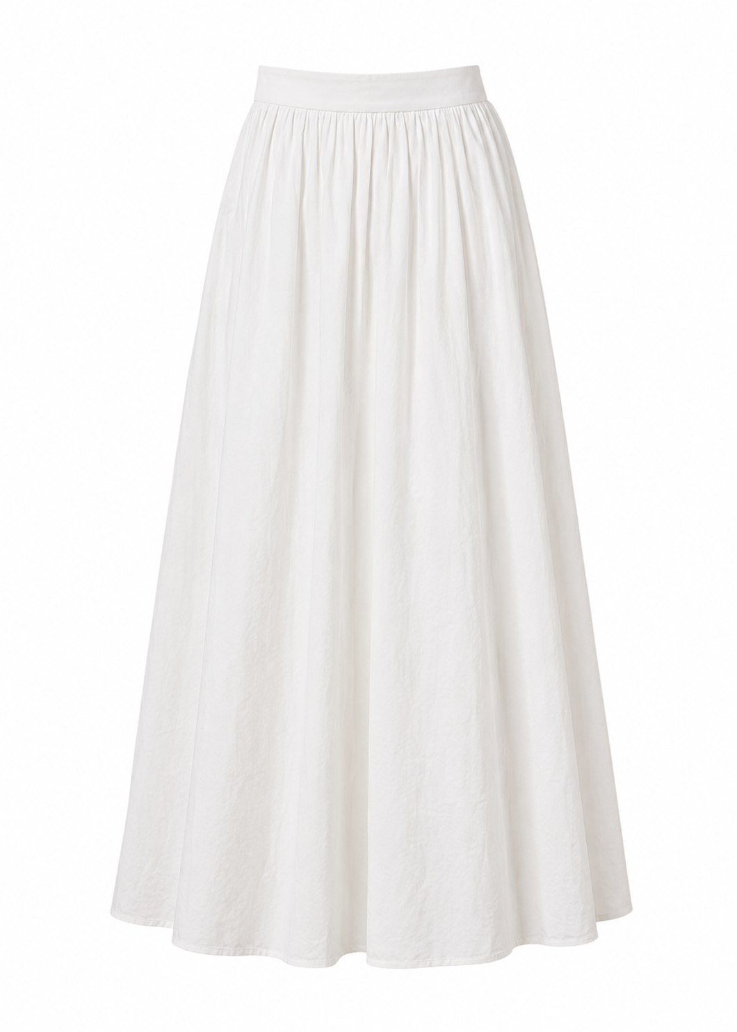 Noa | Lange geplooide rok met hoge taille