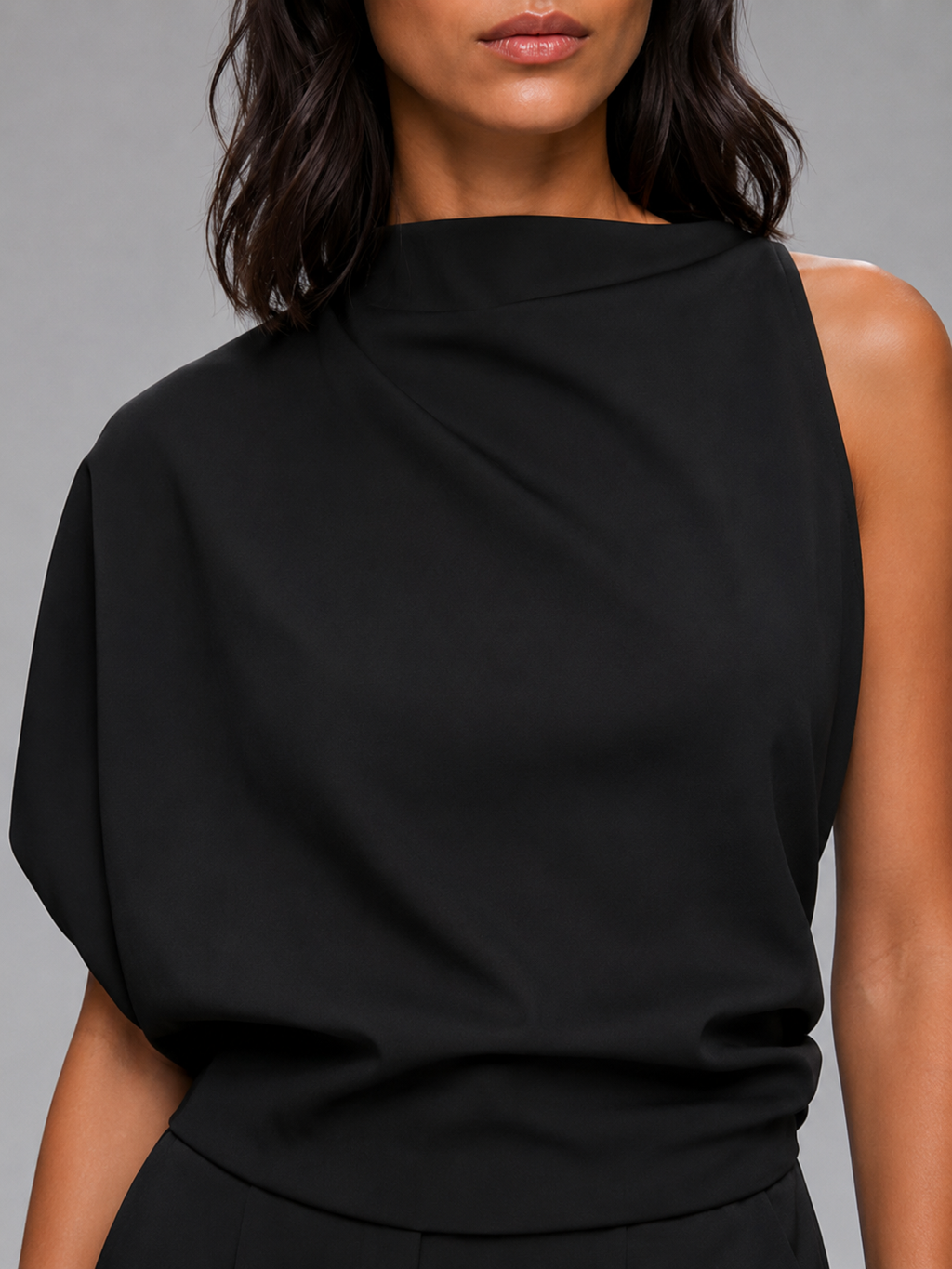 Lise | Asymmetrische Mouwloze Tank Top