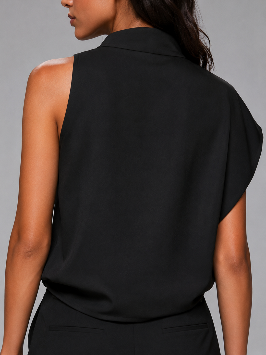Lise | Asymmetrische Mouwloze Tank Top