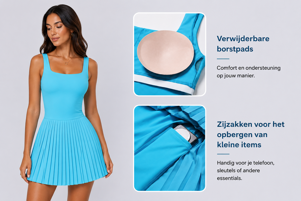 Beau | Sportjurk met Plissé Rok en Binnenbroekje