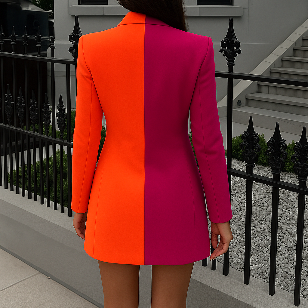 Delia | Colorblock Blazerjurk