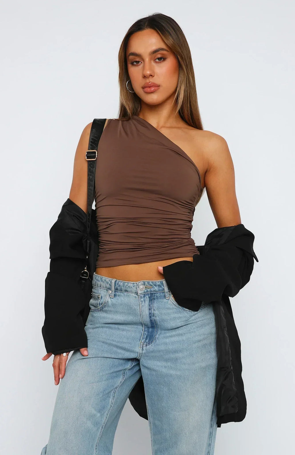 Imaya | Gedraaide One-Shoulder Top