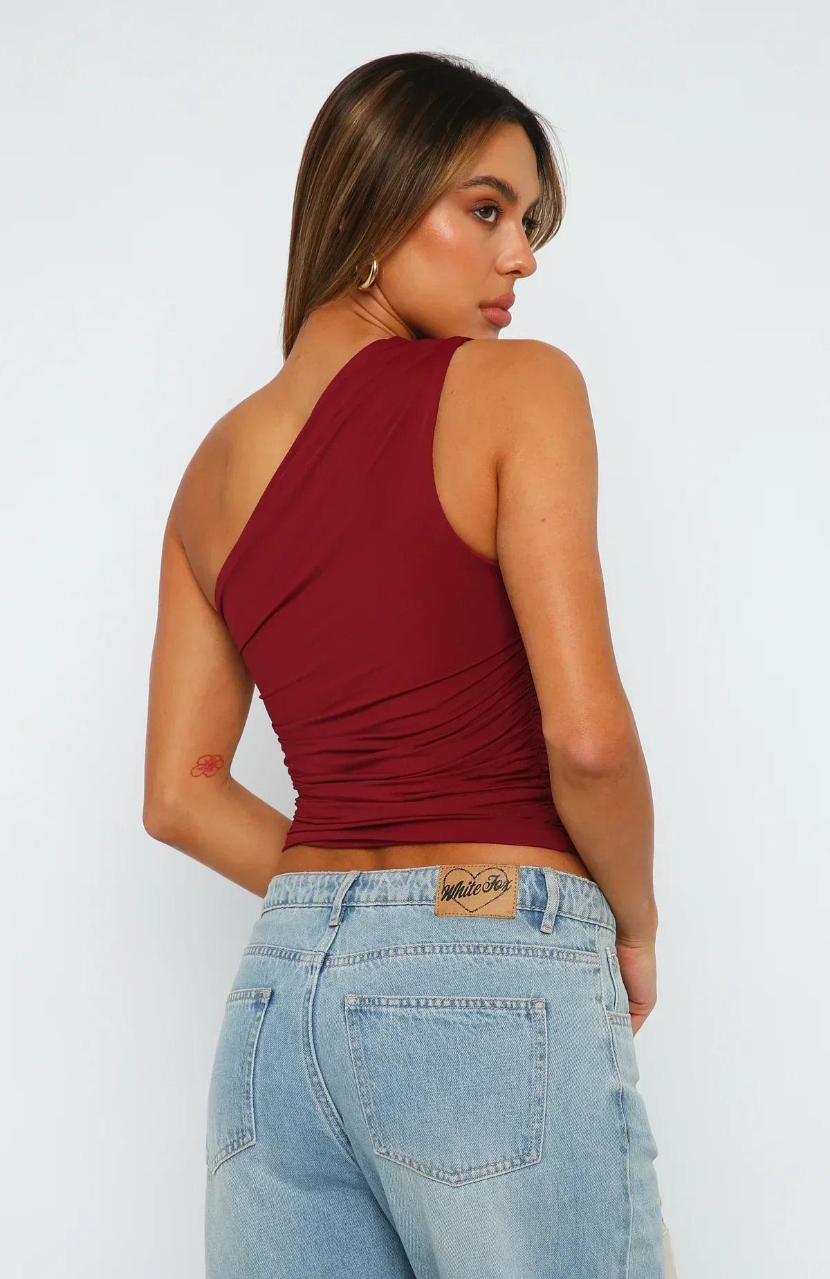 Imaya | Gedraaide One-Shoulder Top