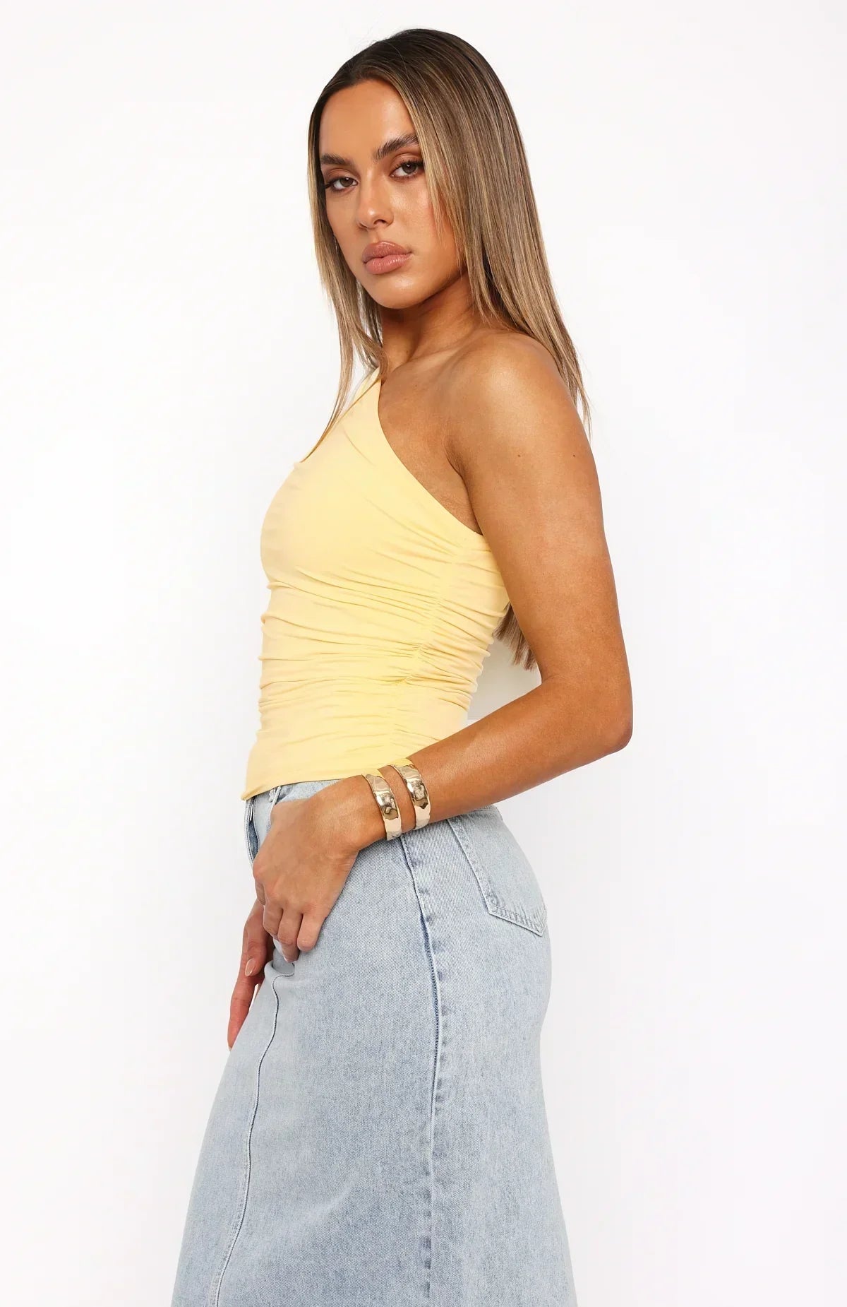 Imaya | Gedraaide One-Shoulder Top