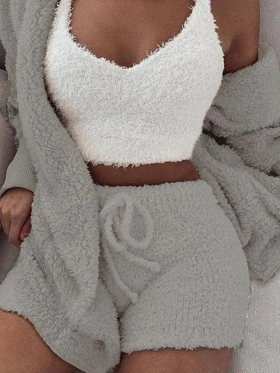 Elise | 3-delige teddy lounge set