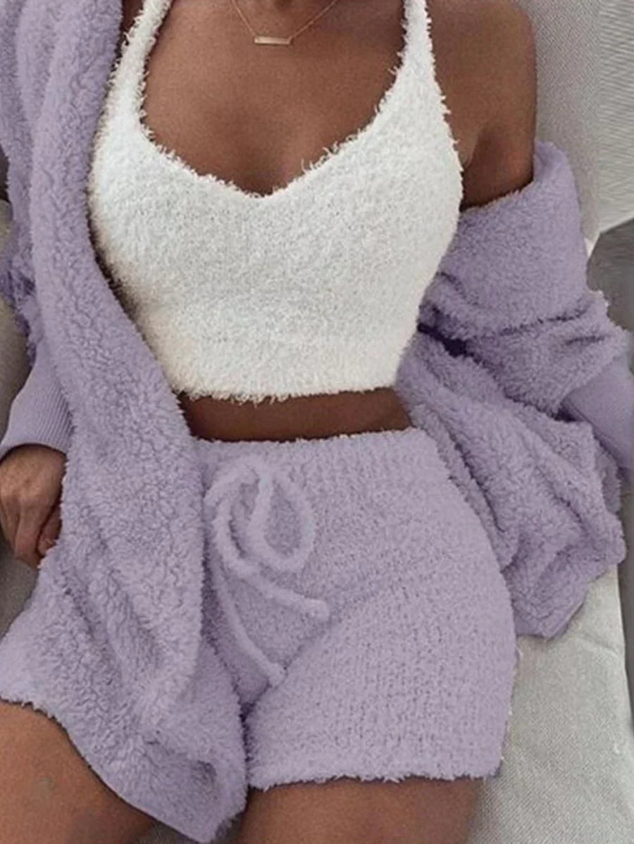 Elise | 3-delige teddy lounge set