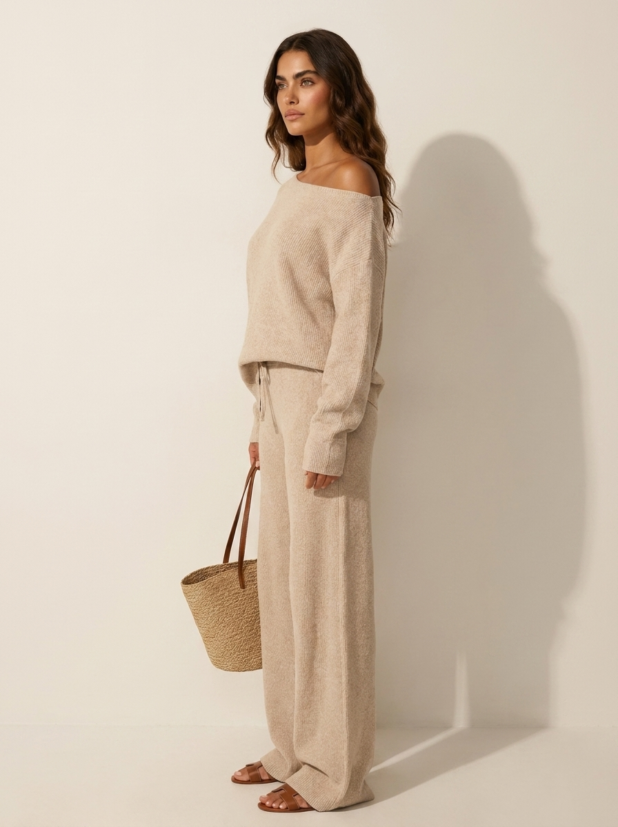 Ottilie | Loungewear Set met Off-Shoulder Top