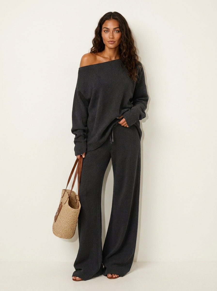 Ottilie | Loungewear Set met Off-Shoulder Top