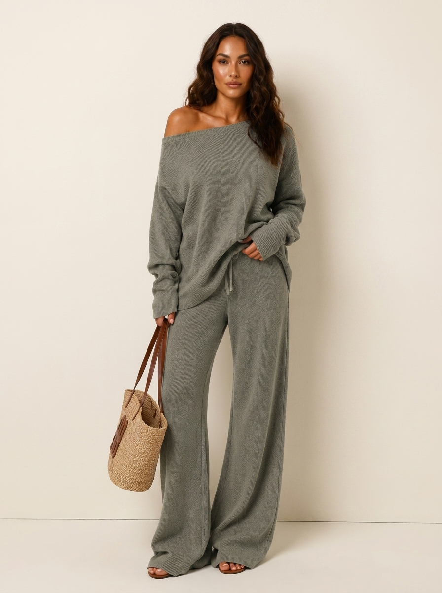 Ottilie | Loungewear Set met Off-Shoulder Top