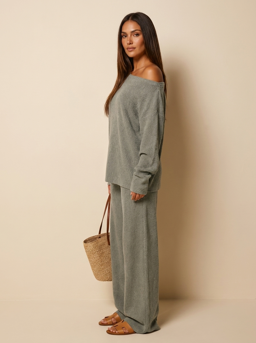 Ottilie | Loungewear Set met Off-Shoulder Top