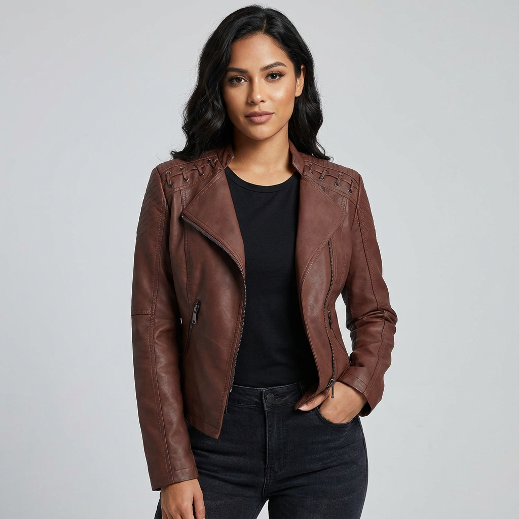 Roxanne | Bikerjack van Imitatieleer