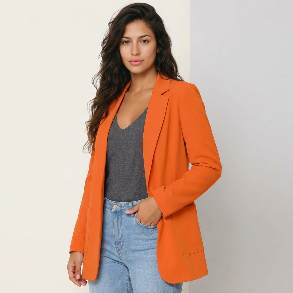 Ingrid | Gestructureerde Blazer met Klassieke Revers