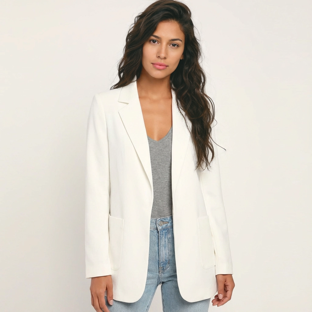 Ingrid | Gestructureerde Blazer met Klassieke Revers
