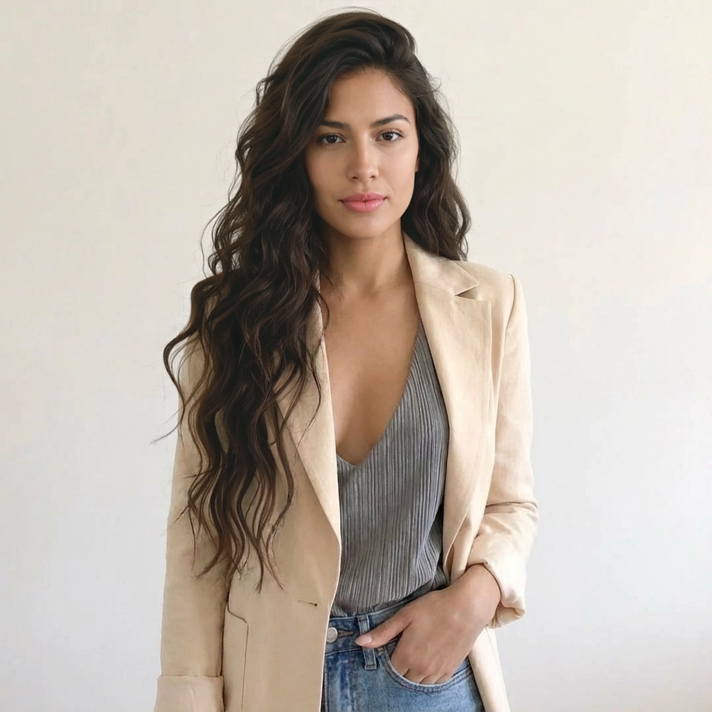 Ingrid | Gestructureerde Blazer met Klassieke Revers