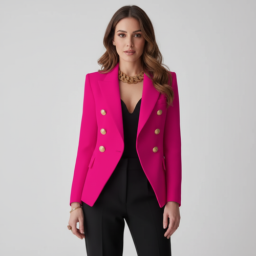 Adrienne | Dubbelrijige Blazer met Getailleerde Pasvorm
